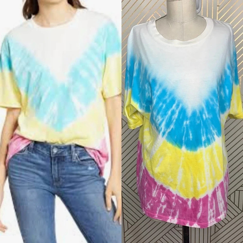 Daydreamer Neon‎ Carnival Weekend Tie Dye Tee T-Shirt Size US Medium